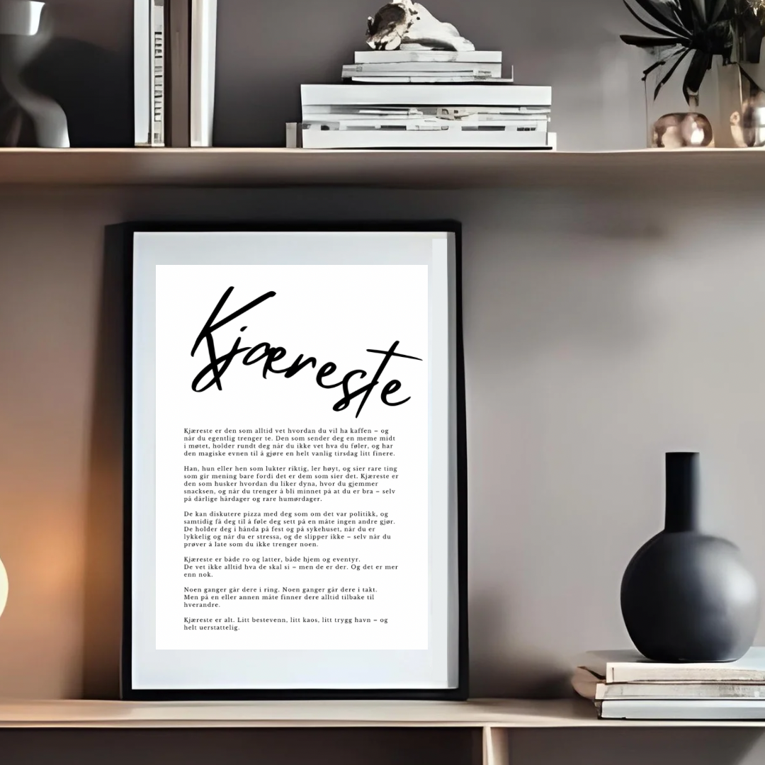 Plakat - kjæreste