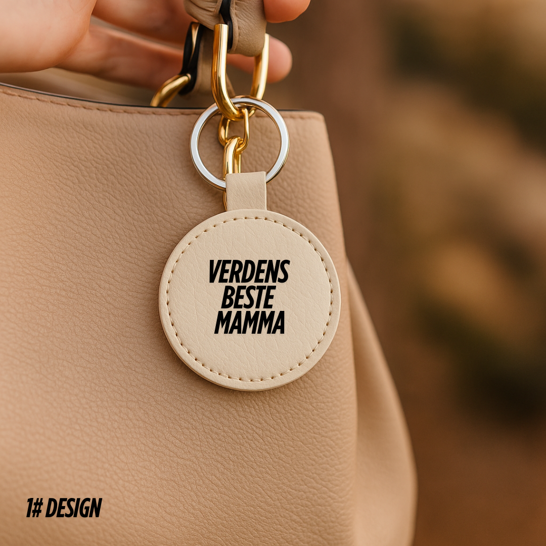 Rund personlig nøkkelring