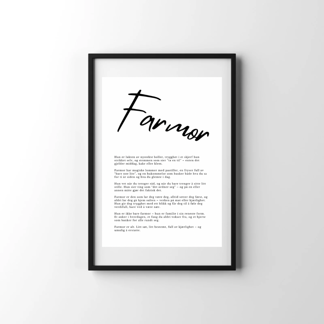 Plakat - Farmor