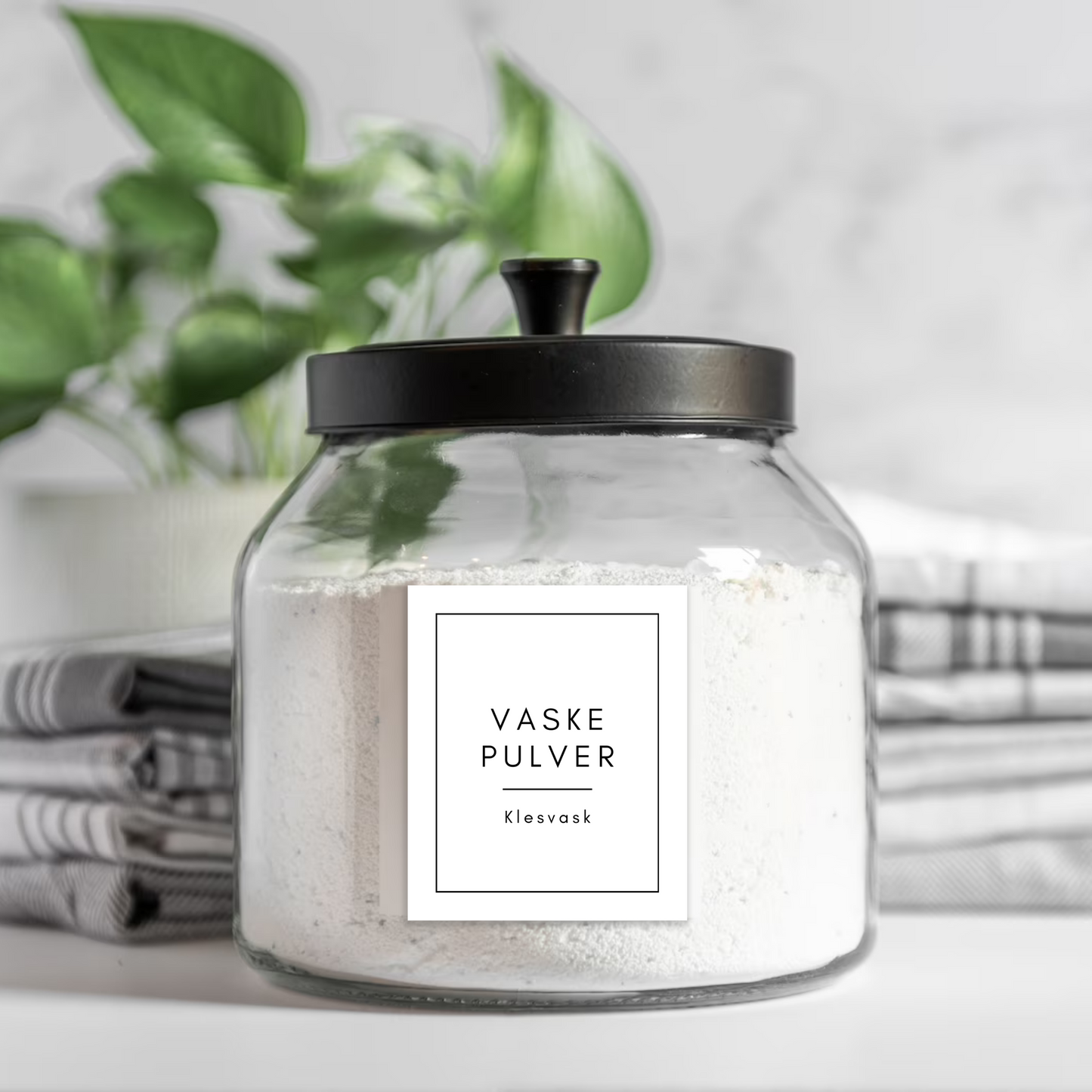 Vaskerom etiketter (digital fil)