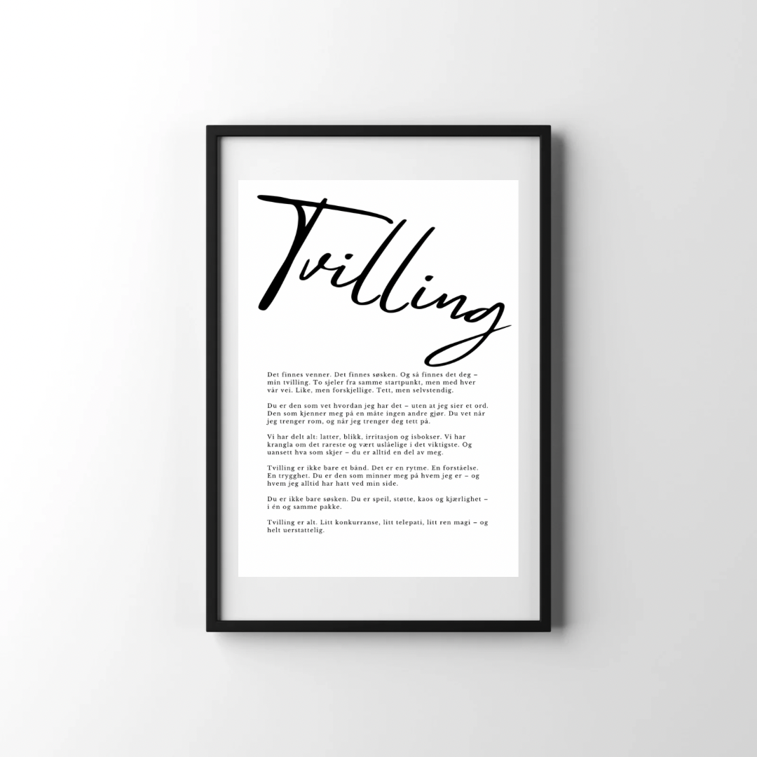 Plakat - Tvilling