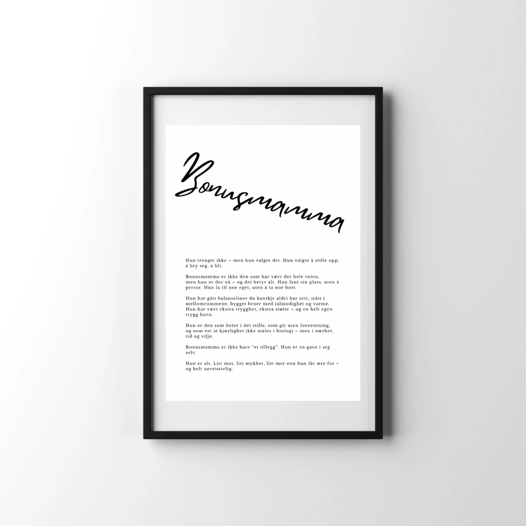 Plakat - Bonusmamma
