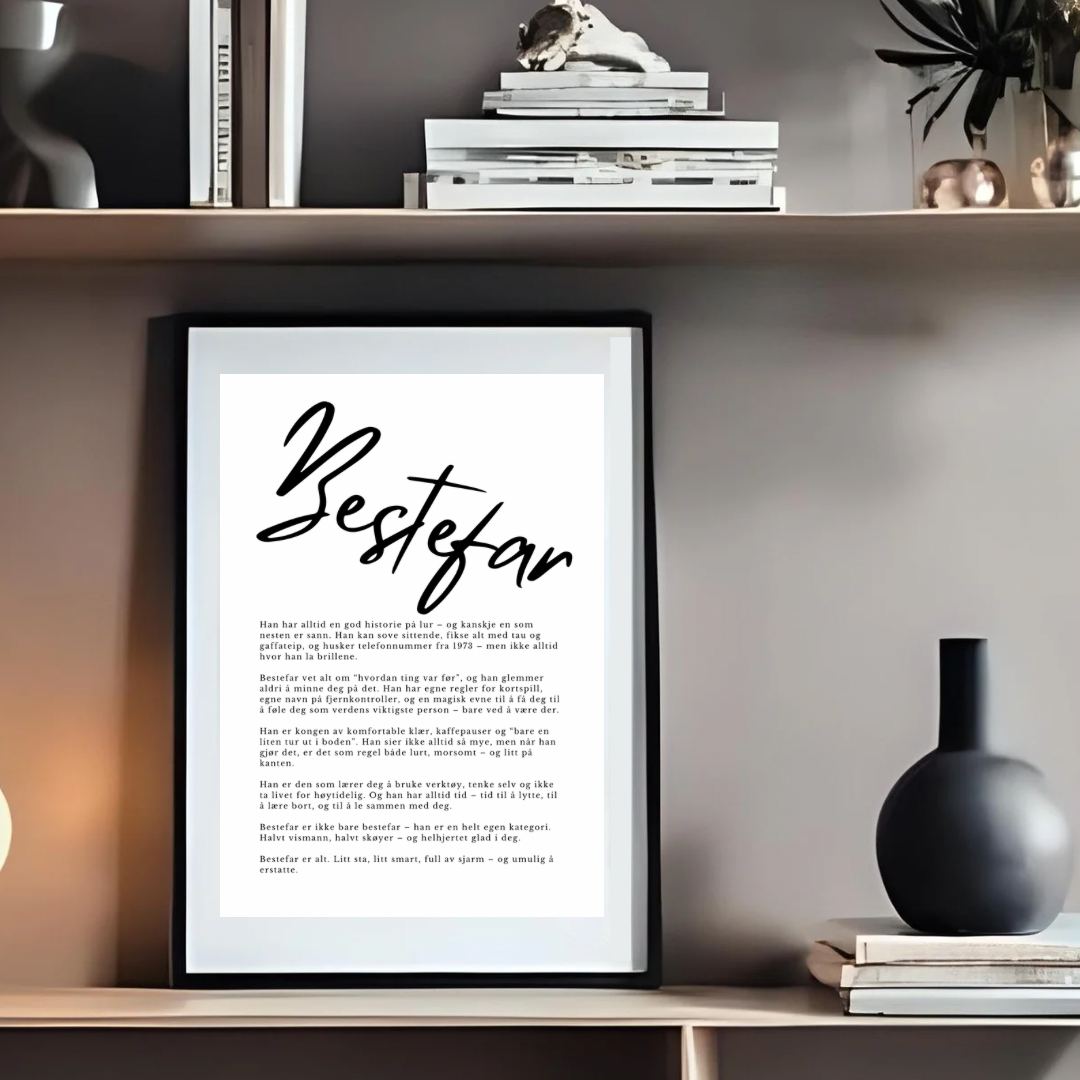 Plakat - Bestefar