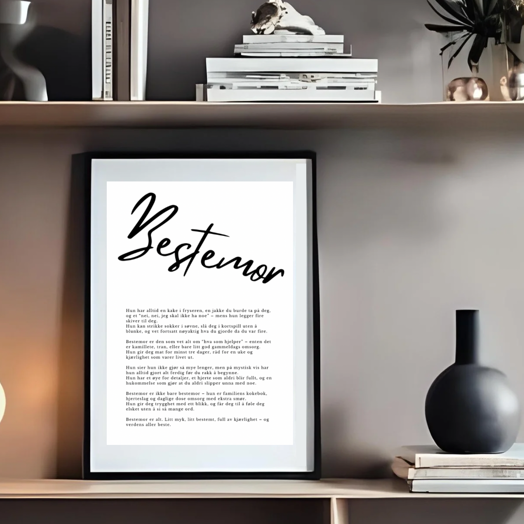 Plakat - Bestemor
