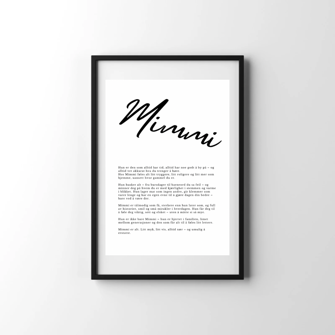 Plakat - Mimmi