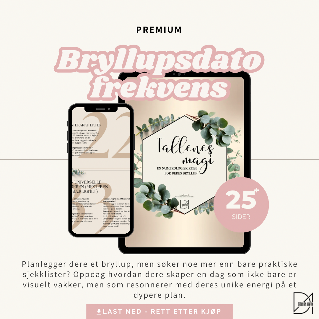 Bryllupsguide - Design deres fremtid gjennom tallene