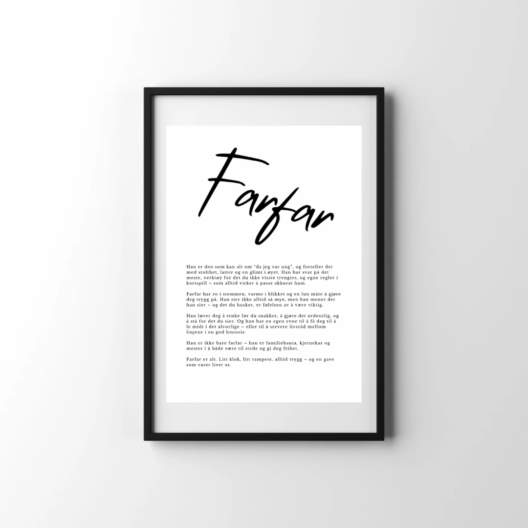 Plakat - Farfar