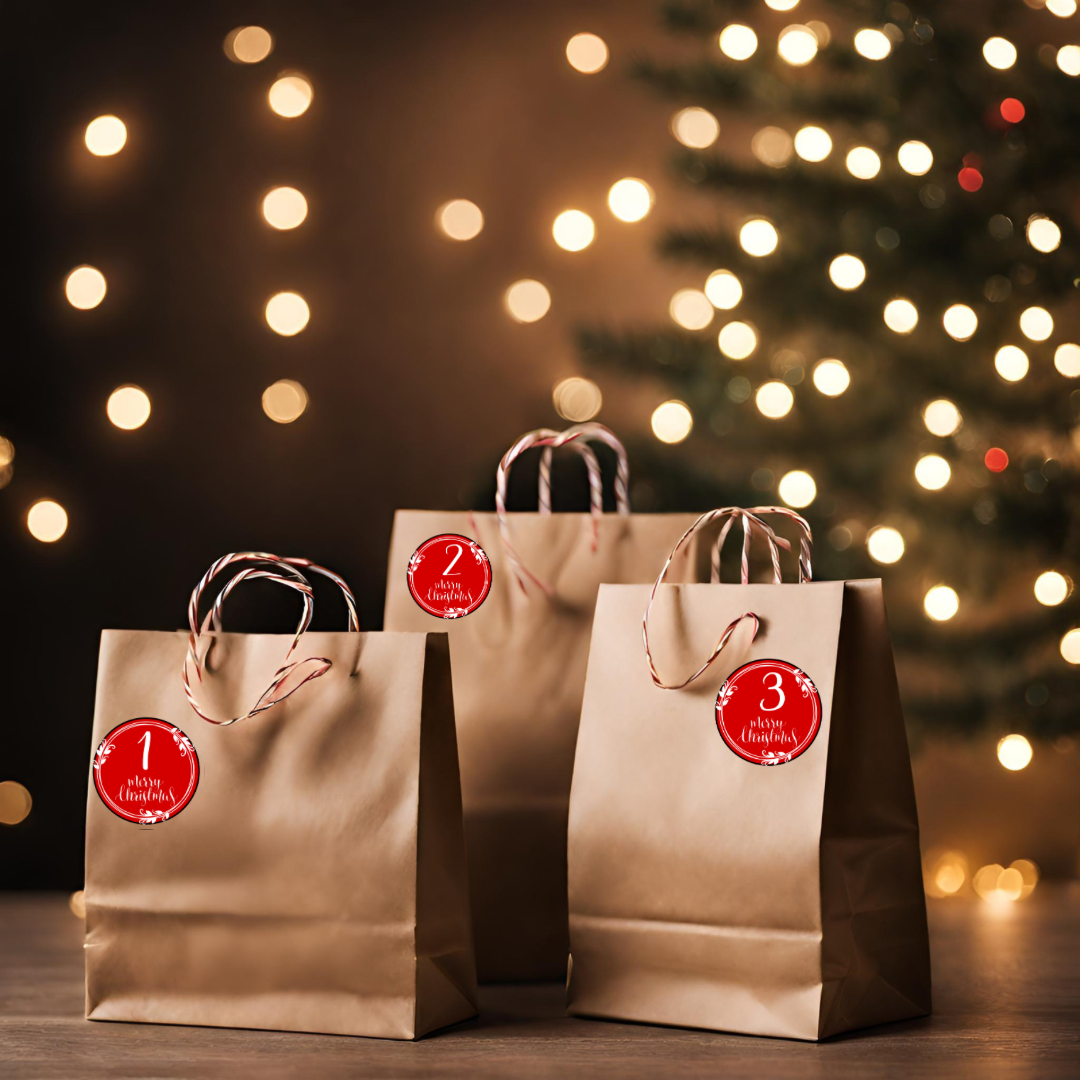 Adventskalender etiketter