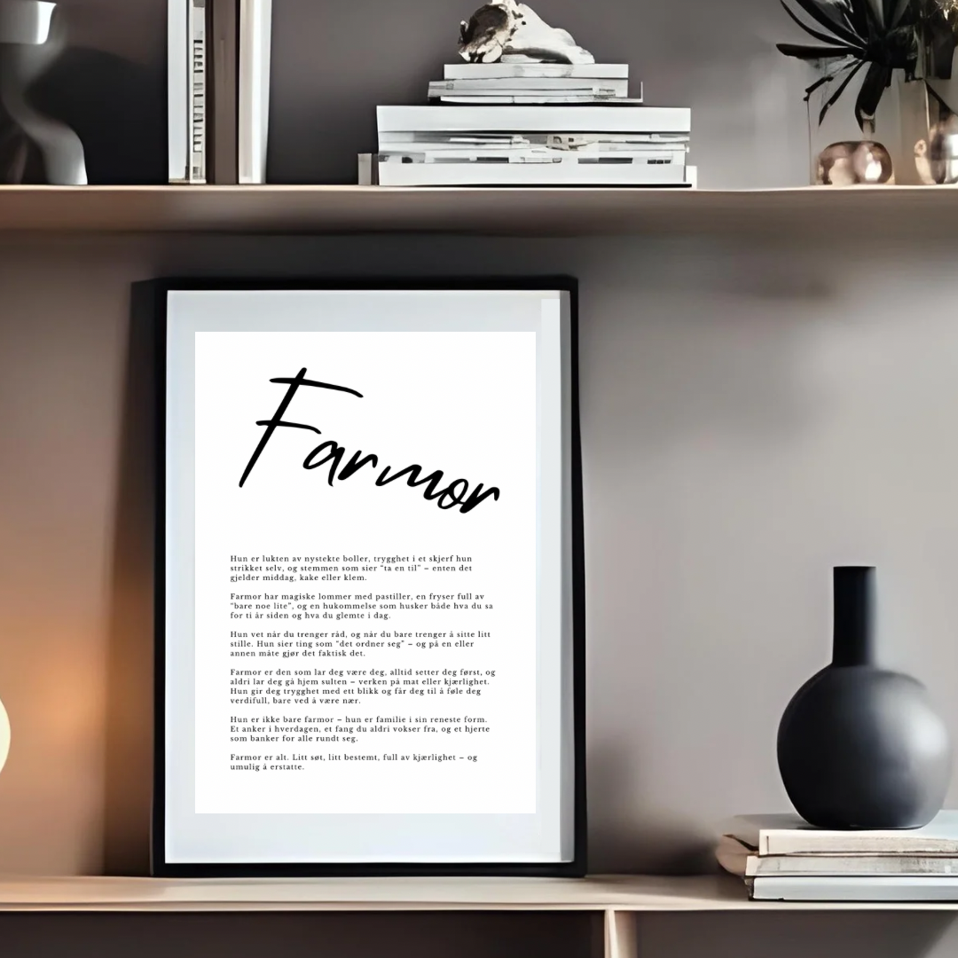 Plakat - Farmor
