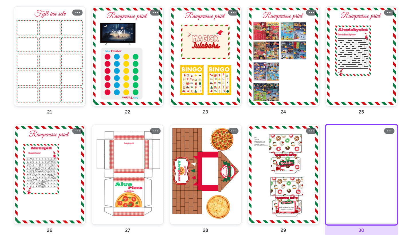 Rampenissen planlegger - førjulstiden