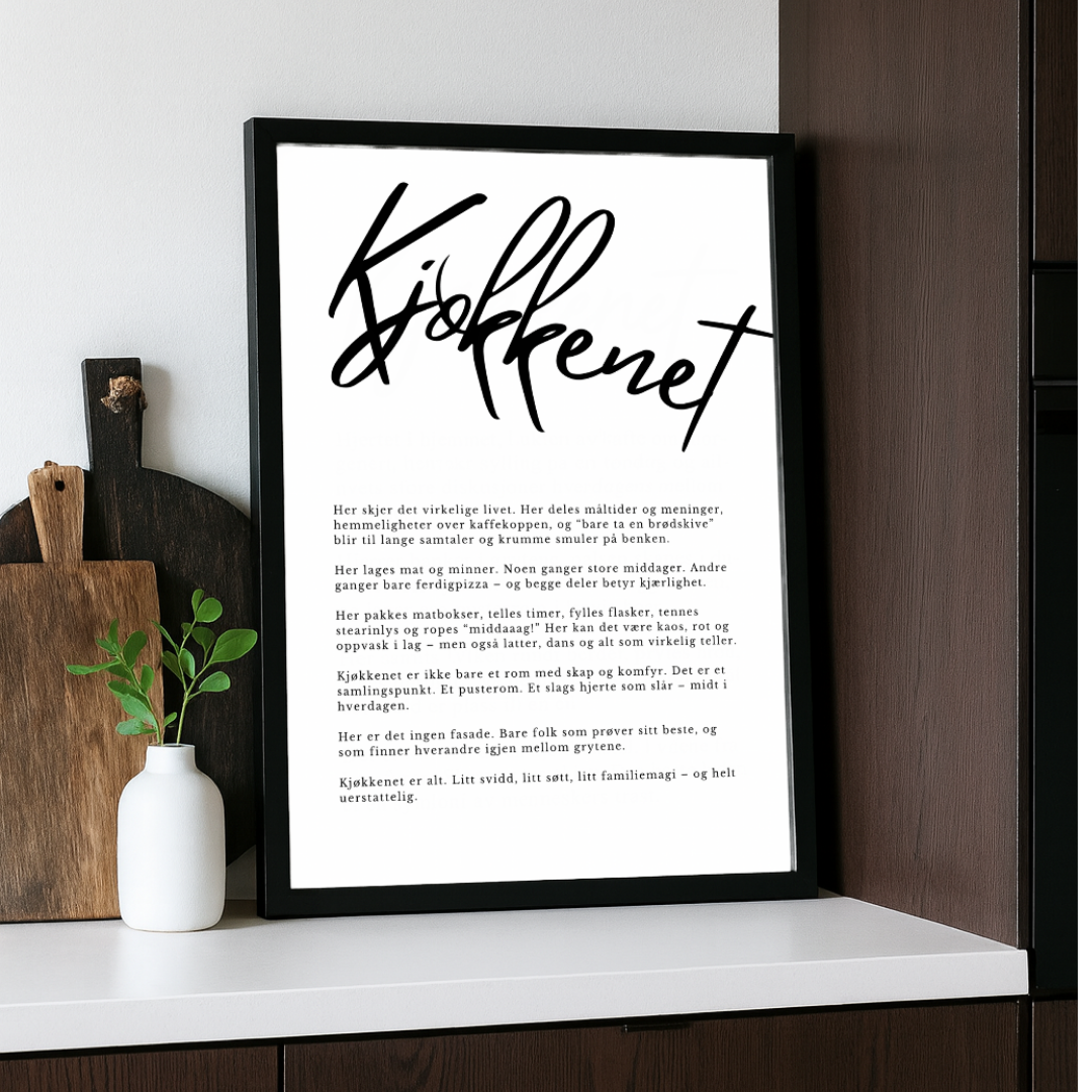 Plakat - kjøkken
