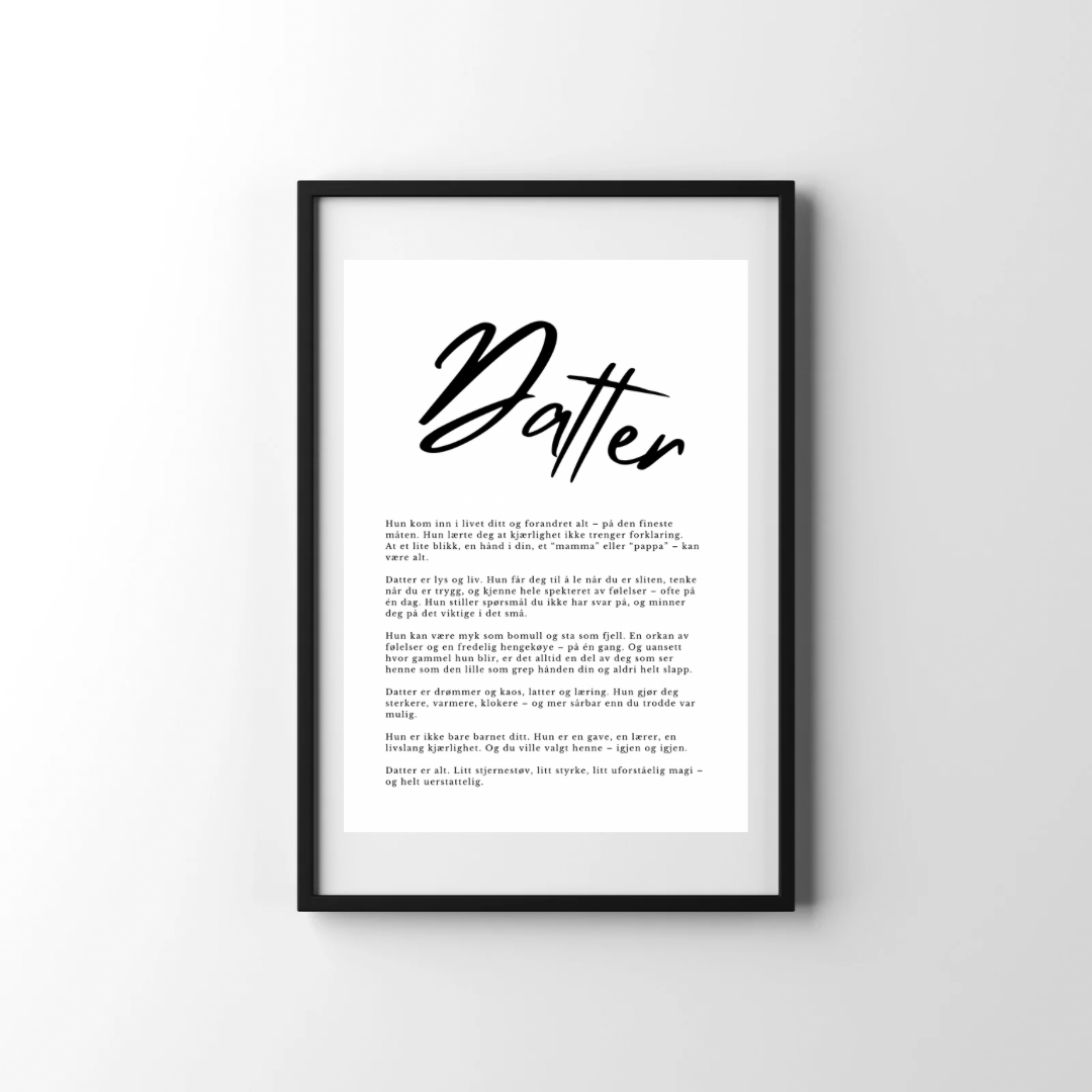 Plakat - Datter
