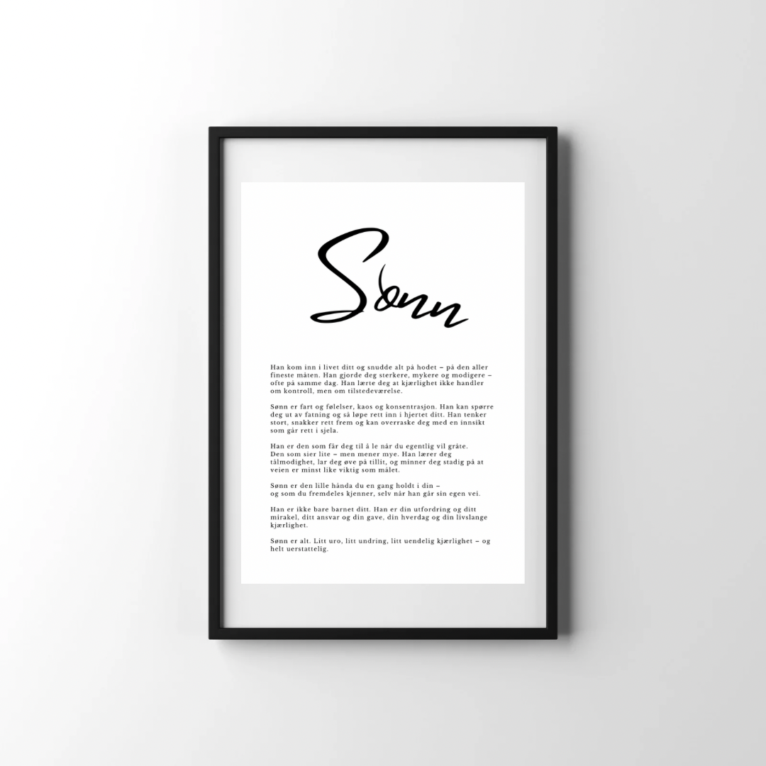 Plakat - Sønn