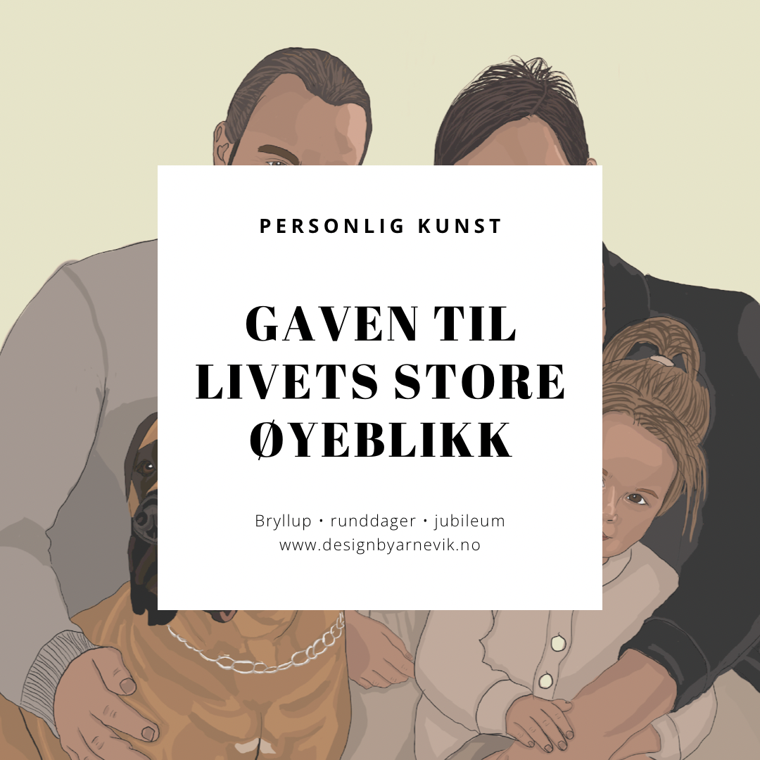 Personlig kunst fra bilde – en gave til livets store anledninger