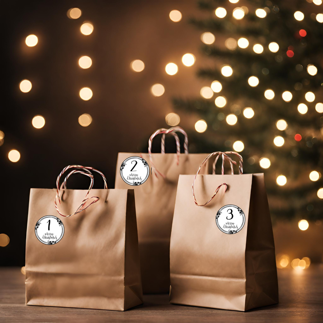 Adventskalender etiketter