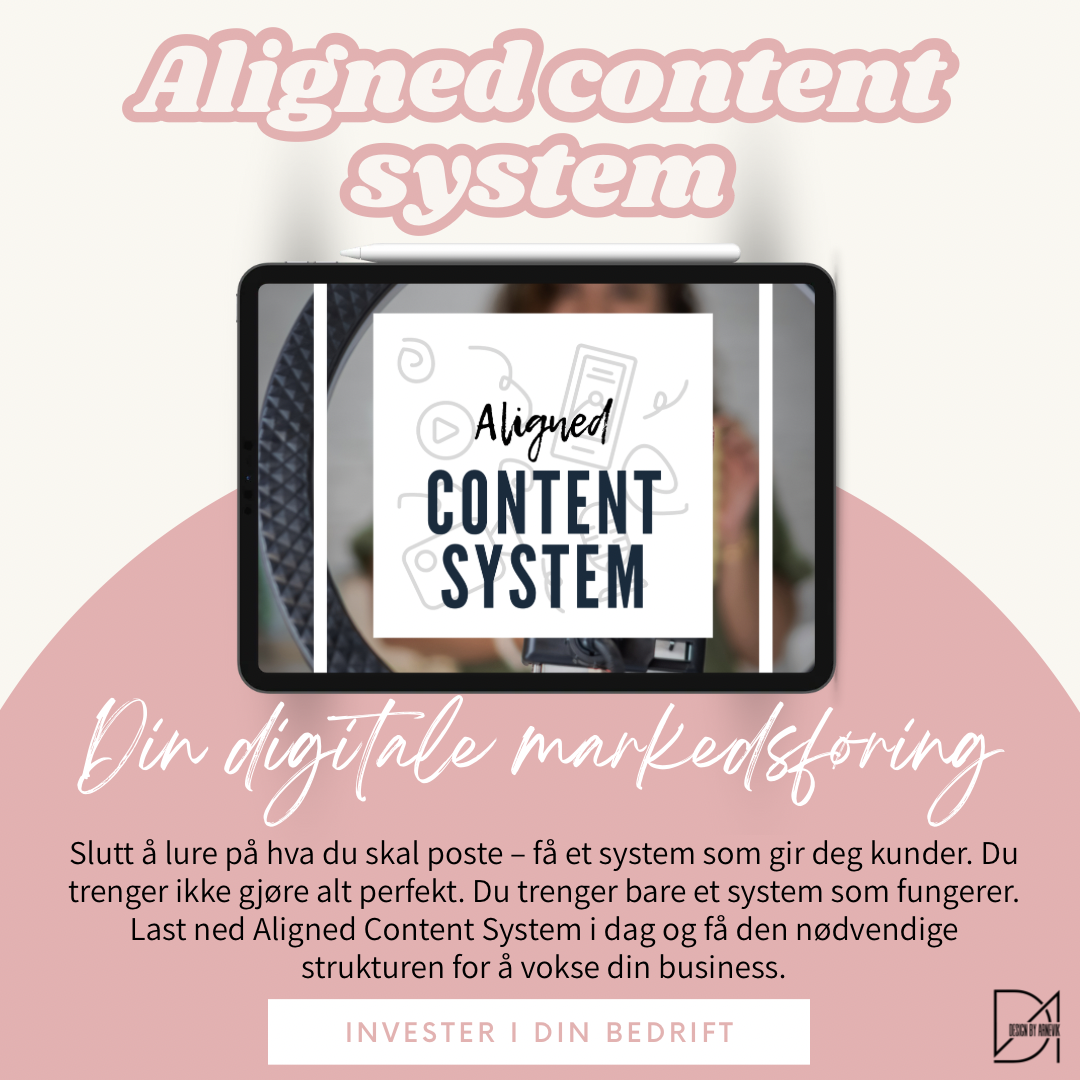 Aligned Content System: Slutt å lure på hva du skal poste – få et system som gir deg kunder