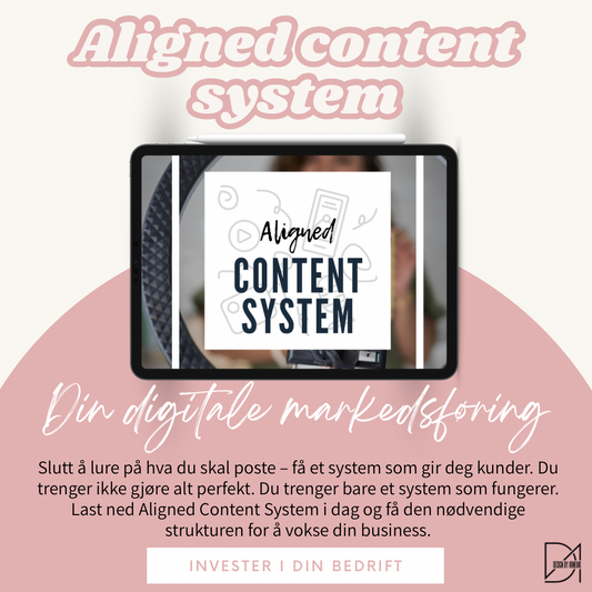 Aligned Content System: Slutt å lure på hva du skal poste – få et system som gir deg kunder