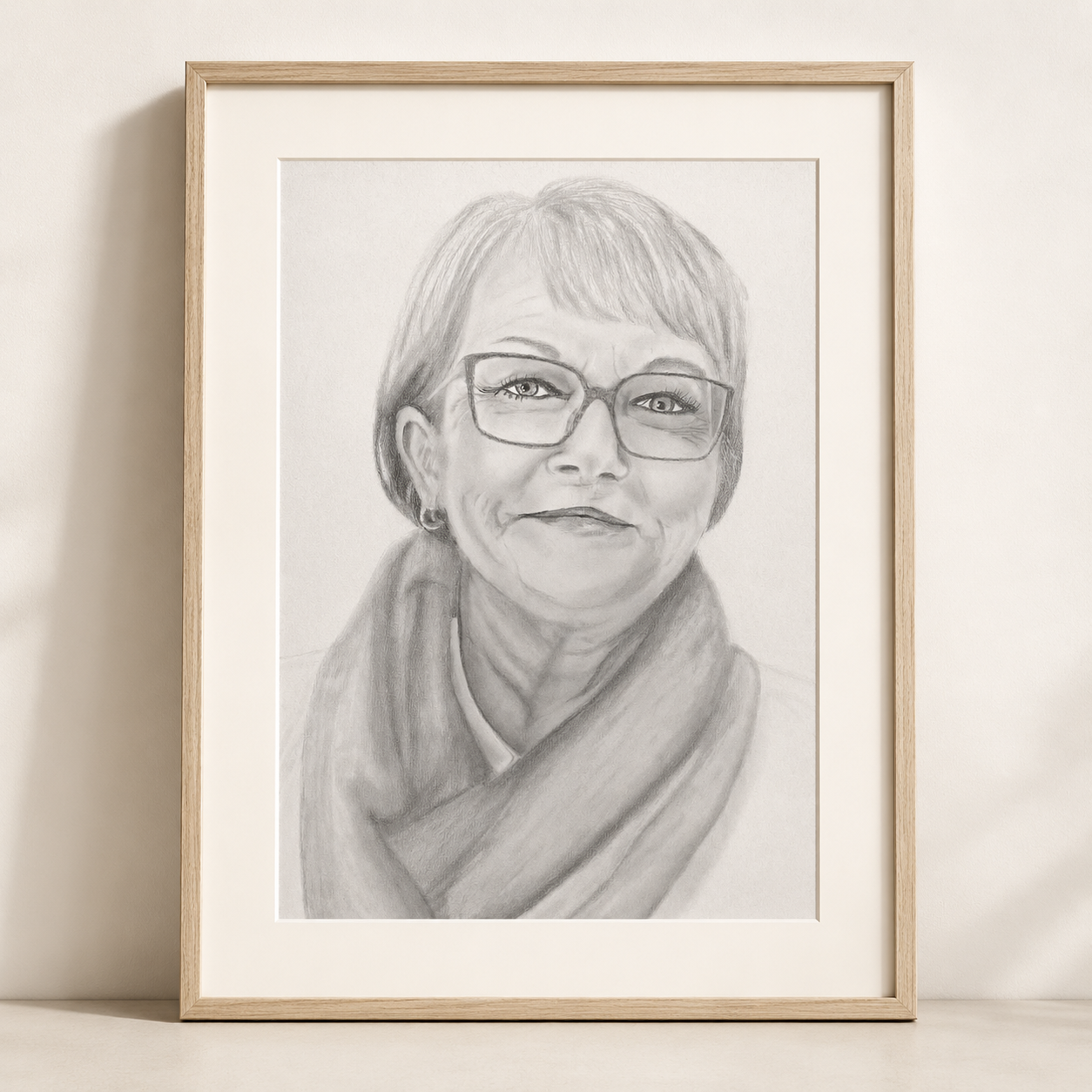 Realistisk portrett – håndtegnet original