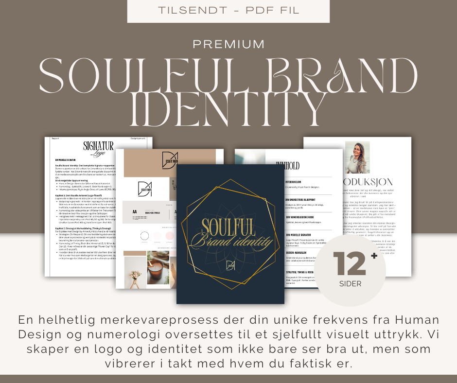 Soulful Brand Identity – Numerologisk Logo & Designpakke