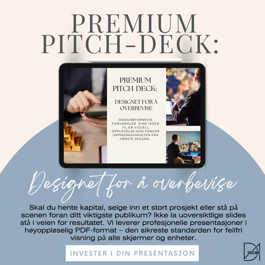 Premium Pitch-Deck: Designet for å overbevise