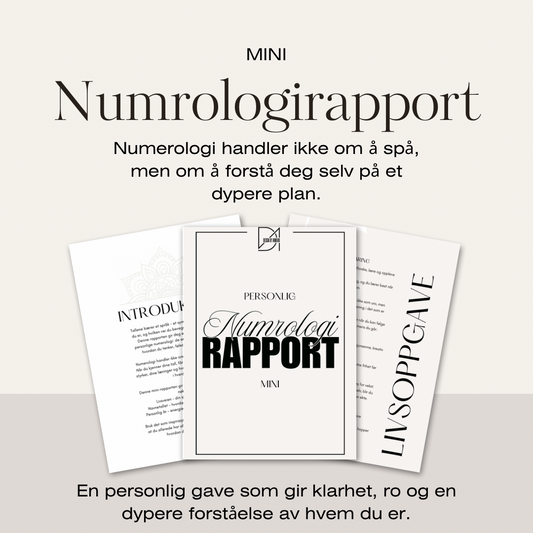 Mini Numerologirapport – Personlig gave med mening