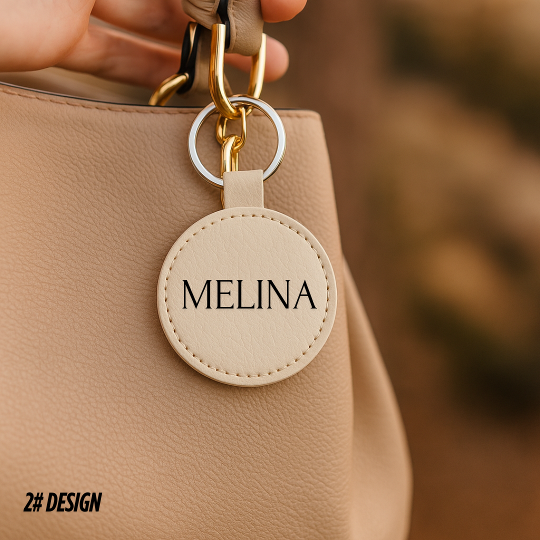 Rund personlig nøkkelring