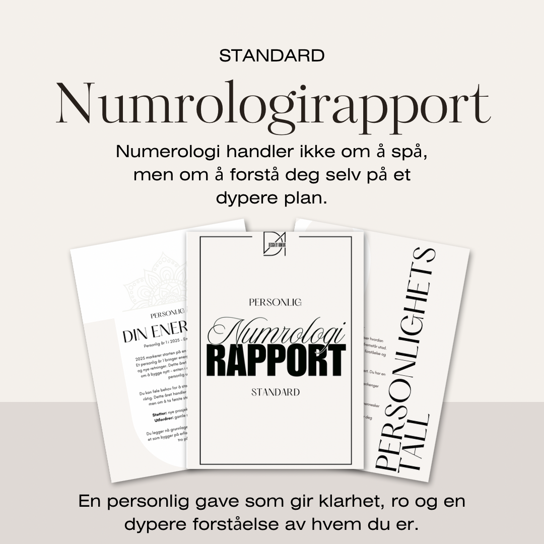 Standard Numerologirapport – Personlig gave med mening