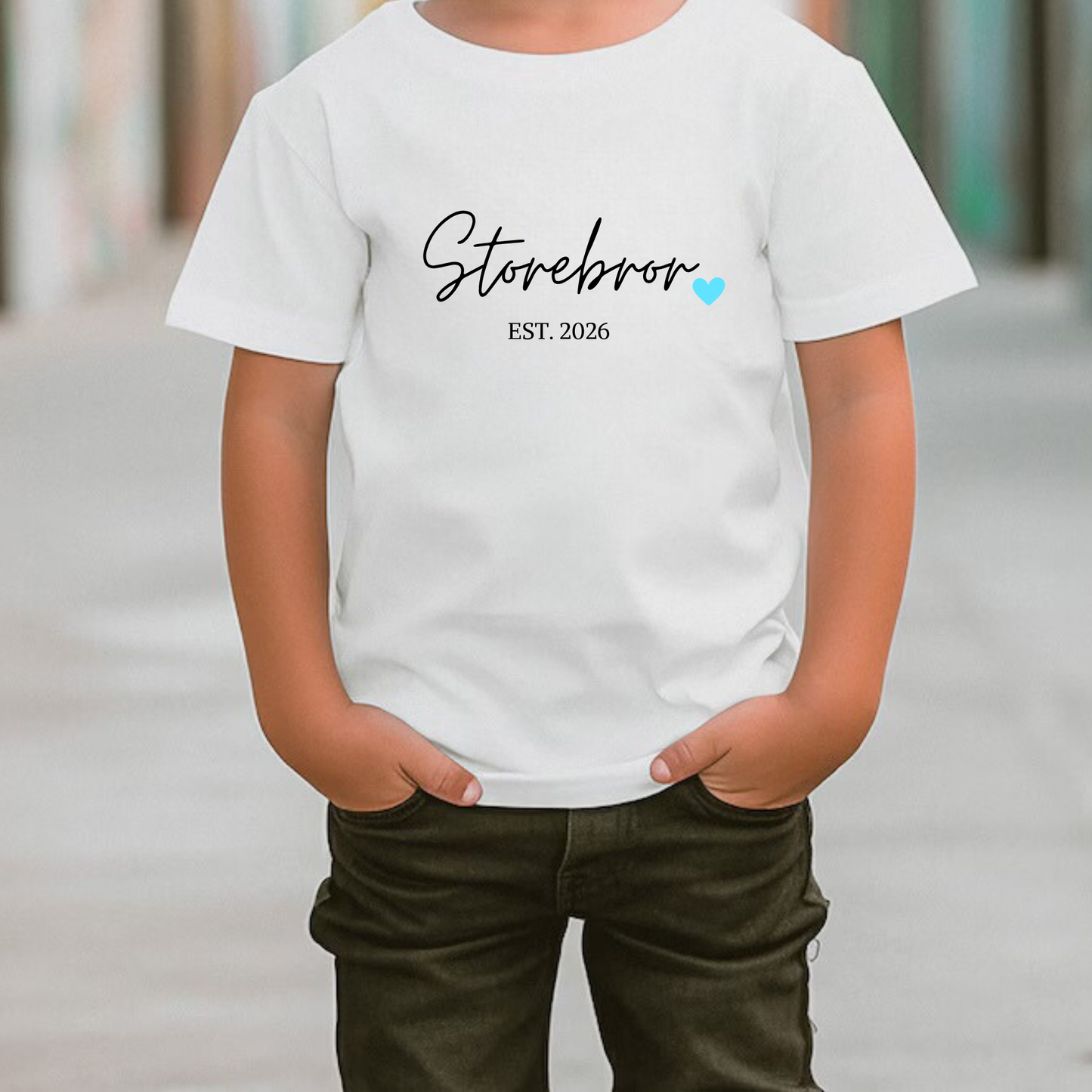 Storebror t-skjorte | Personlig t-skjorte barn | Announcement baby