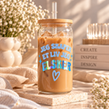 Iskaffekopp med sugerør – Jeg skaper et liv jeg elsker | 16 oz