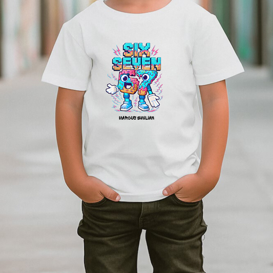 Personlig T-skjorte med navn – Six Seven