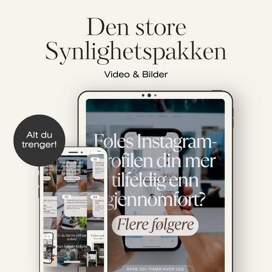 Den Store Synlighetspakken: Video & Bilder