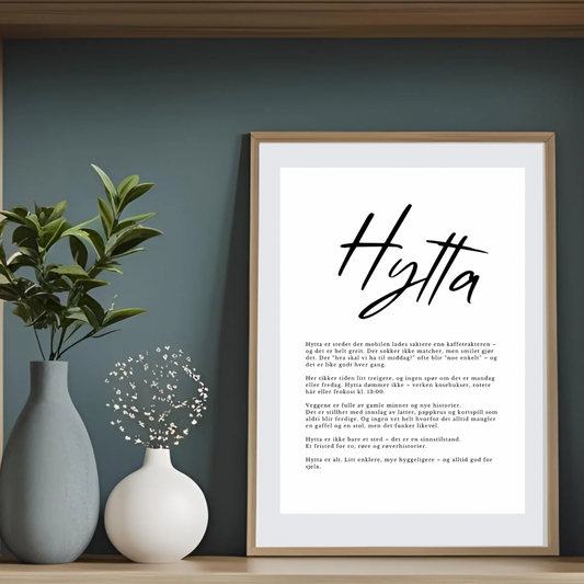 Plakat - Hytta