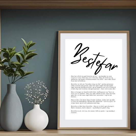 Plakat - Bestefar