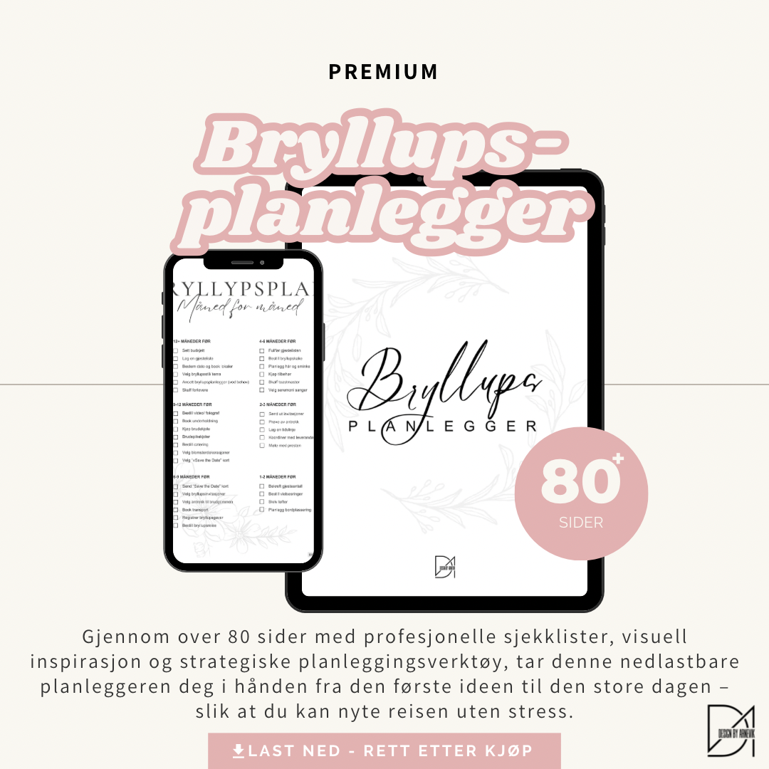 Bryllupsplanlegger - Digital PDF