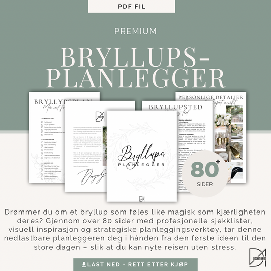 Bryllupsplanlegger - Digital PDF