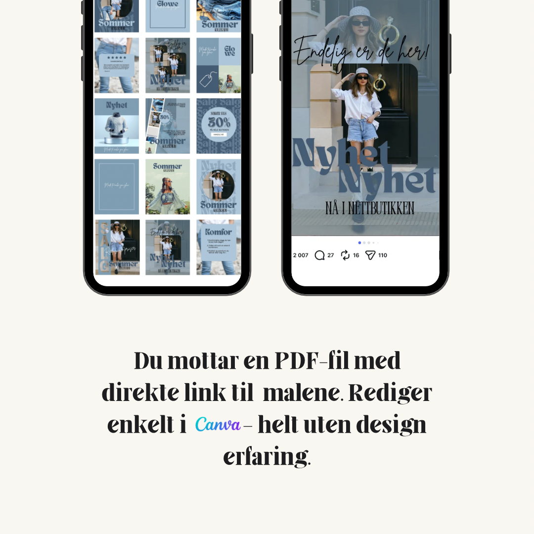 15 redigerbare Instagram-maler