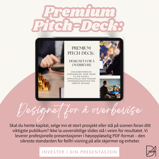 Premium Pitch-Deck: Designet for å overbevise