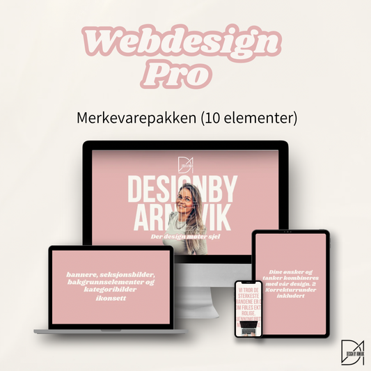 Web Pro – Merkevarepakken (10 elementer)