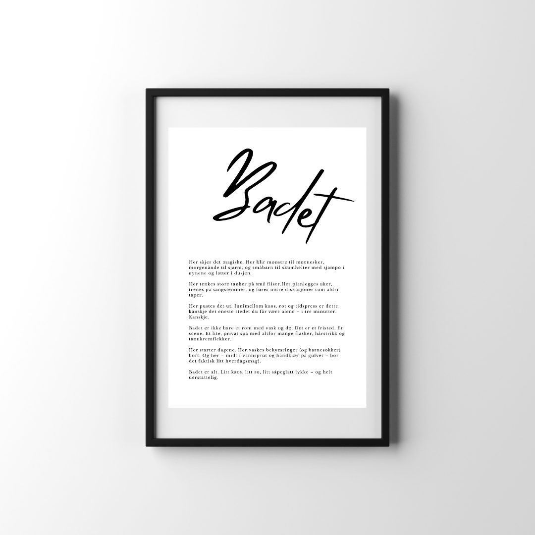 Plakat - Badet