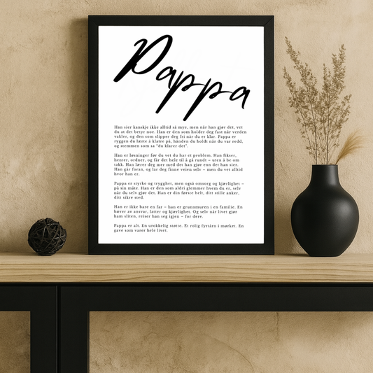 Plakat - Pappa