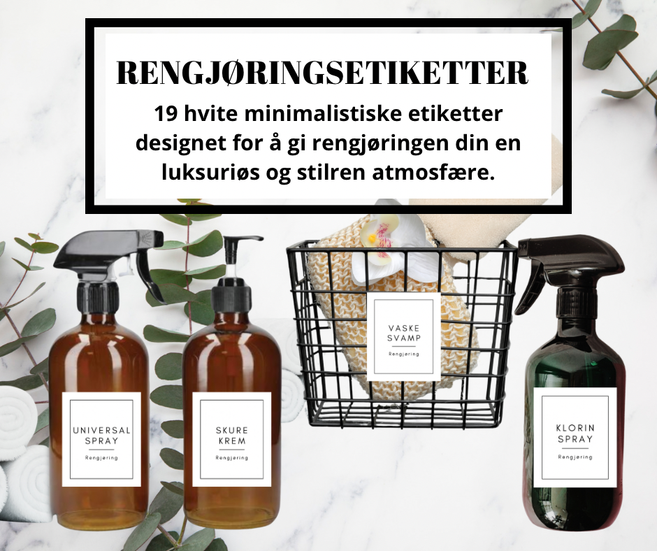 Rengjøringsetiketter