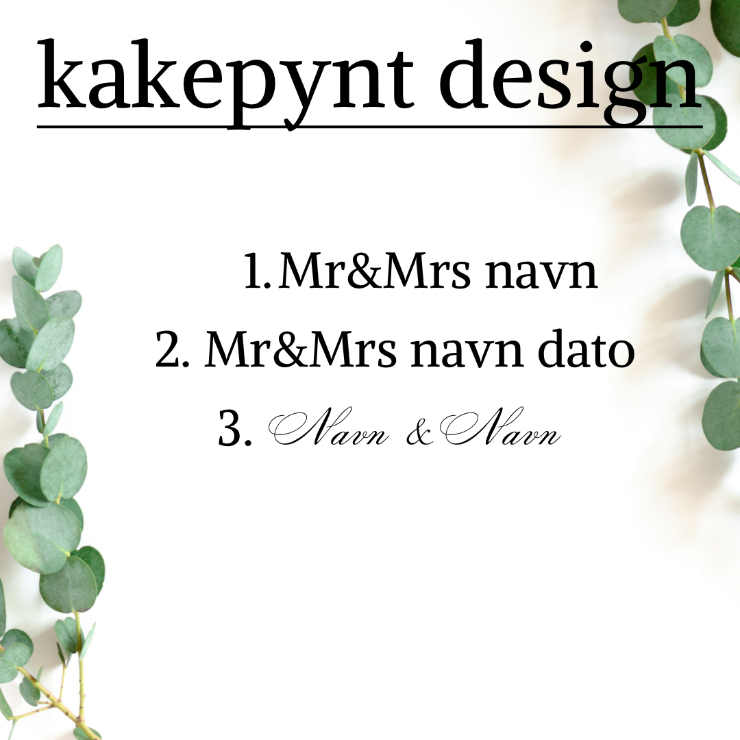 Kakepynt - bryllup